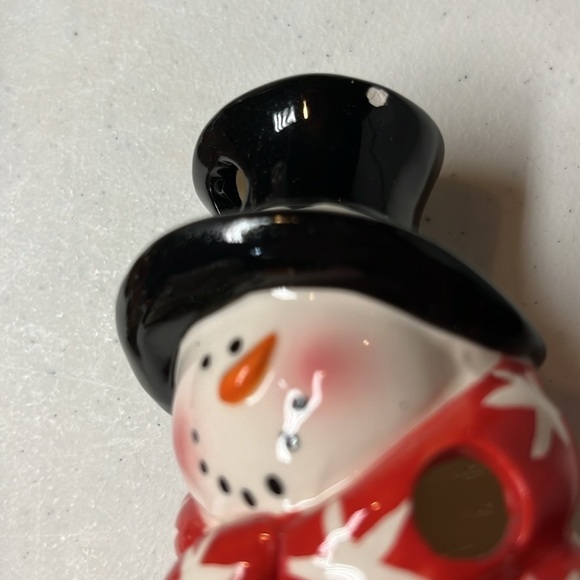 Ceramic Snowman Votive - Picture 6 of 6